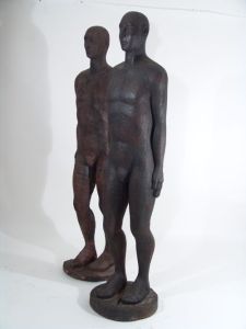 02I Hombre eco tallas de madera 180x60x40cm 2003