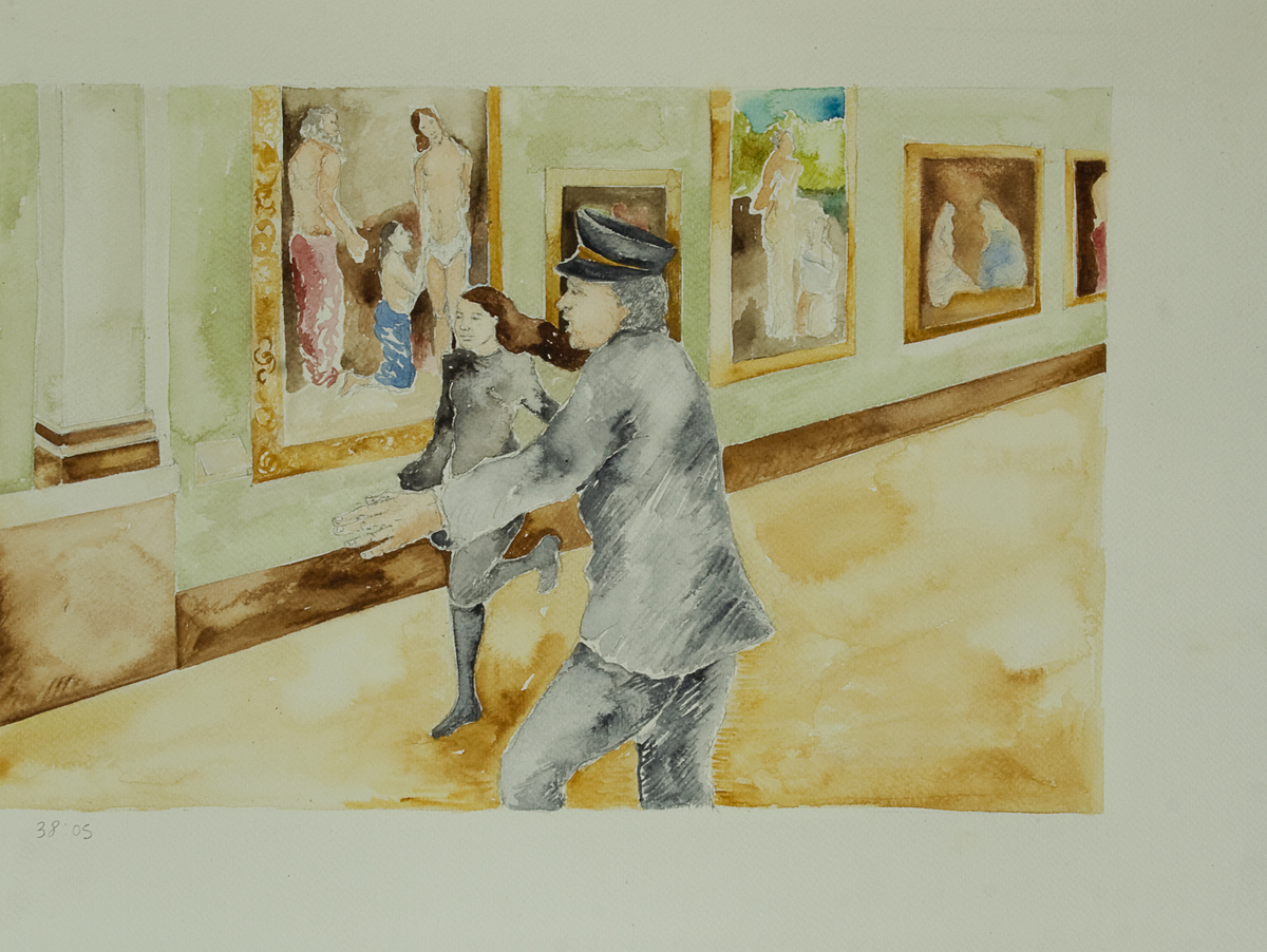 Los Soñadores de Bertolucci 3_ 36 x 48 cm_acuarela sobre papel_2012