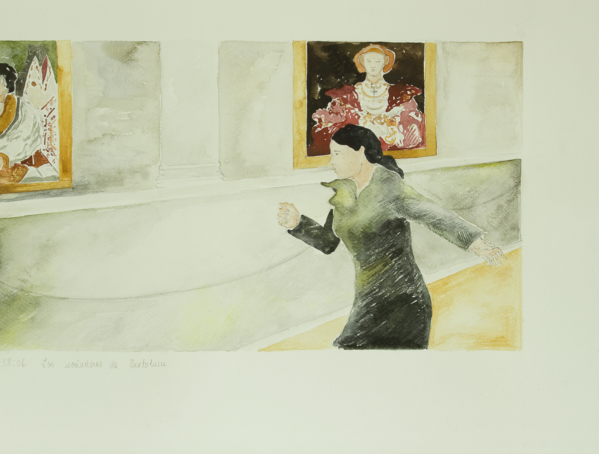 Los Soñadores de Bertolucci 4_ 36 x 48 cm_ acuarela sobre papel_ 2012